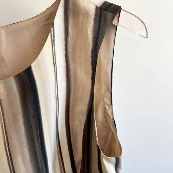 Oscar De La Rente Size 6 Sleeveless Mini Dress Belted Geometric - Picture 7 of 9